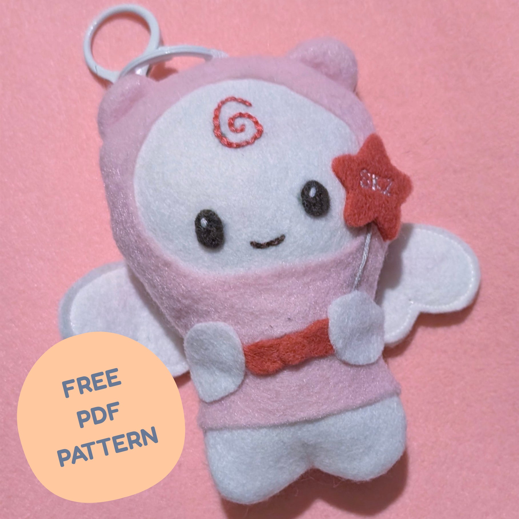 Stay Angel  - felt sewing pattern